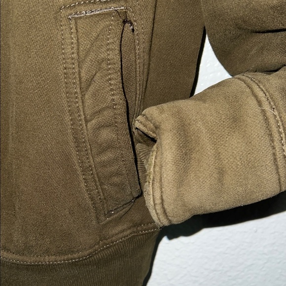 HCO Cabrillo Faux Fur Hoodie Jacket Mens Heavy Fall Winter Coat Y2K Medium - Picture 4 of 11